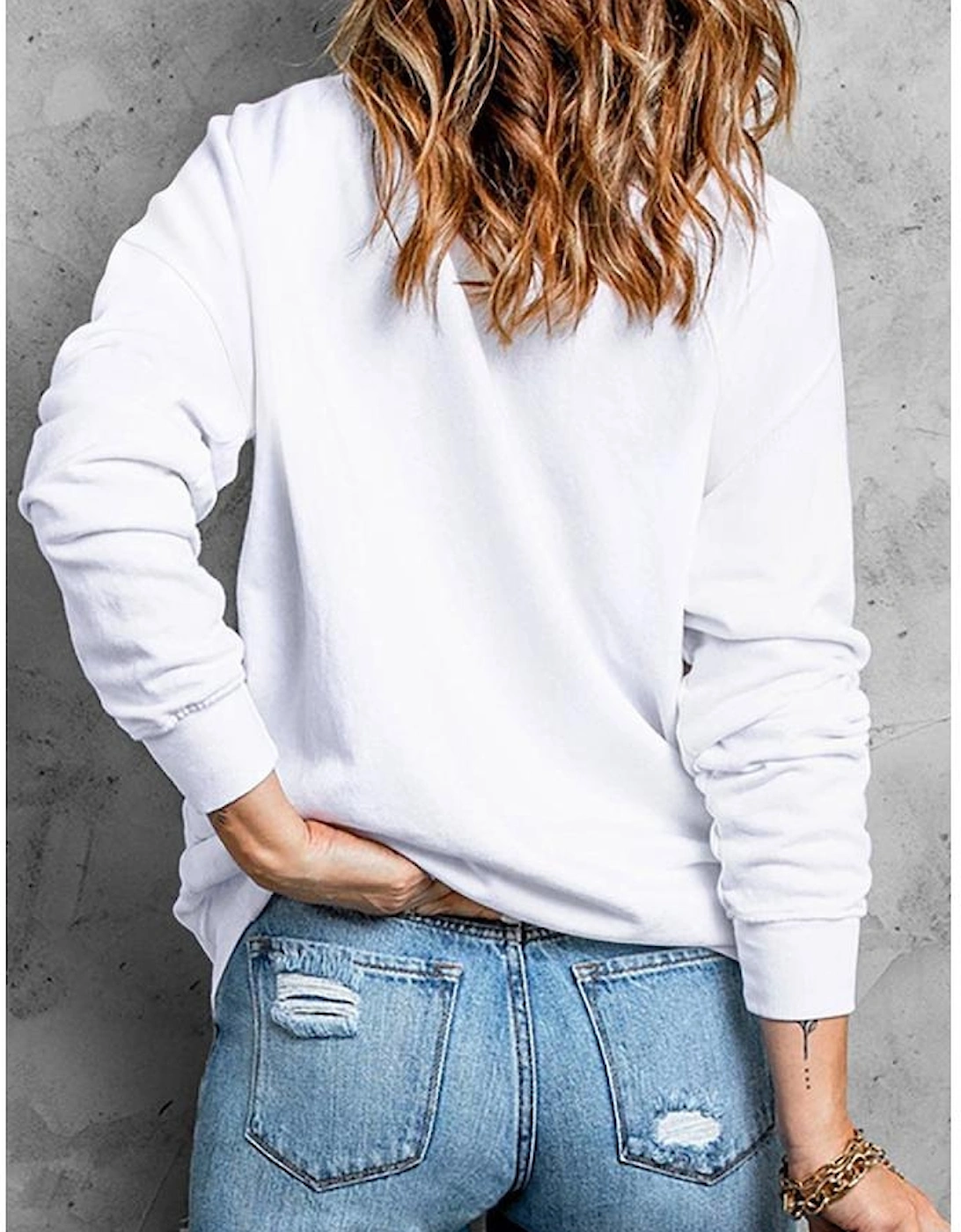 Beige Halloween Ghost Pumpkin Print Crew Neck Sweatshirt