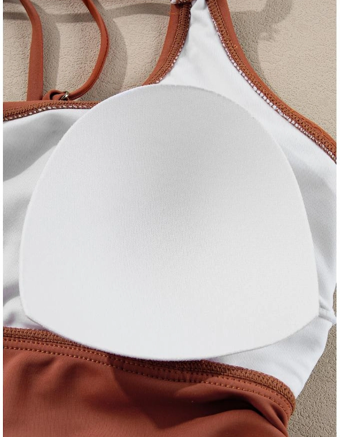 Mineral Red Drawstring Tummy Control Mix-and-match 2pcs Tankini Swimsuit, 16 of 15