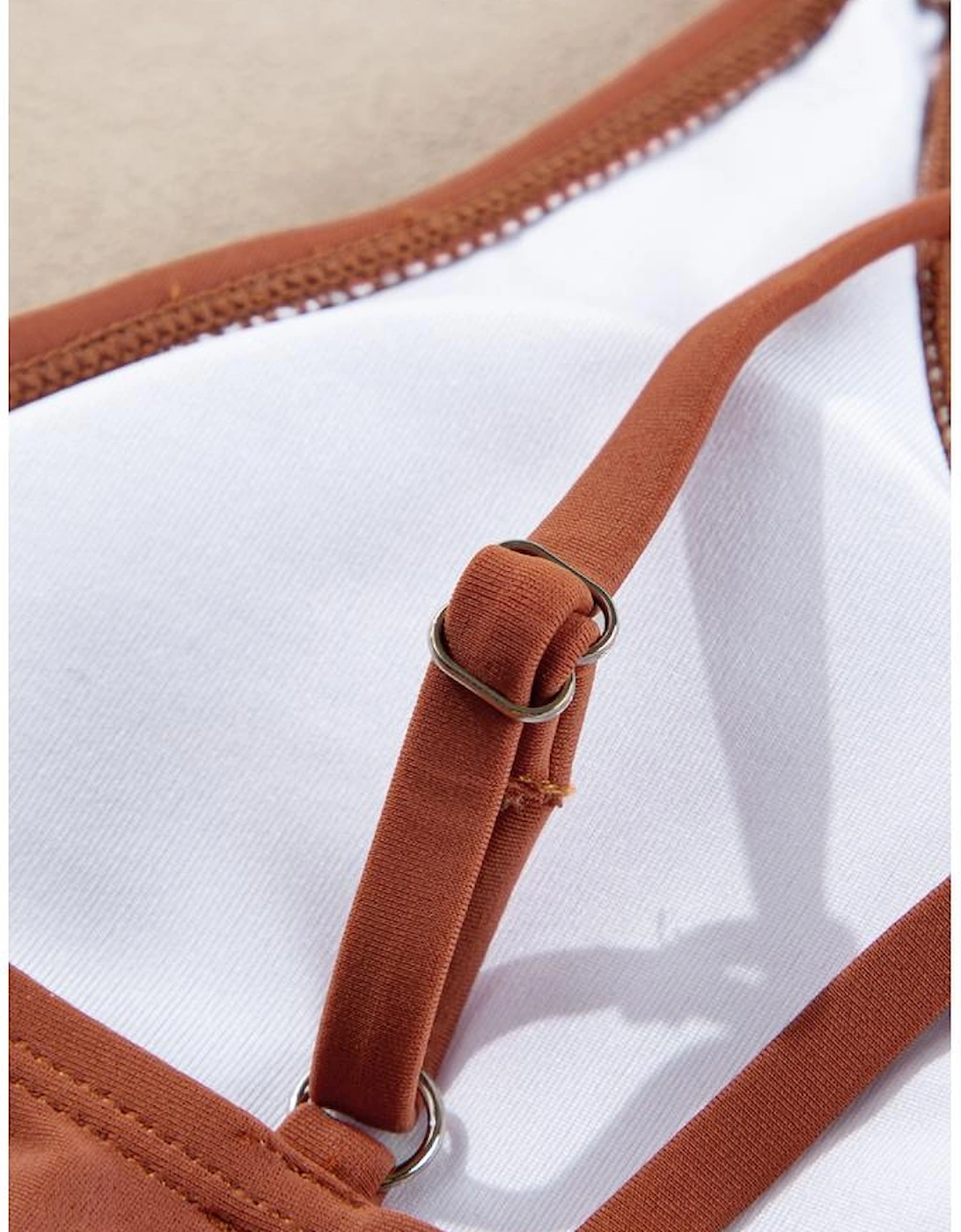 Mineral Red Drawstring Tummy Control Mix-and-match 2pcs Tankini Swimsuit