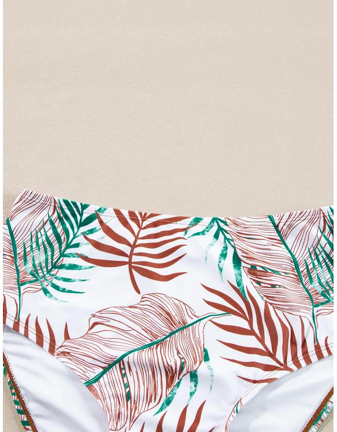 Mineral Red Drawstring Tummy Control Mix-and-match 2pcs Tankini Swimsuit