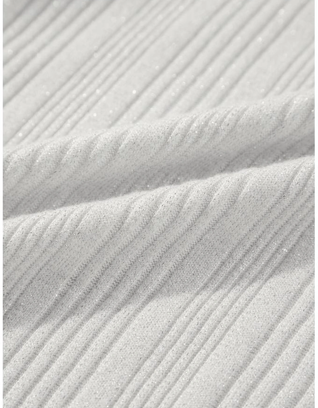 White Solid Color Ribbed Button up Tunic Cardigan