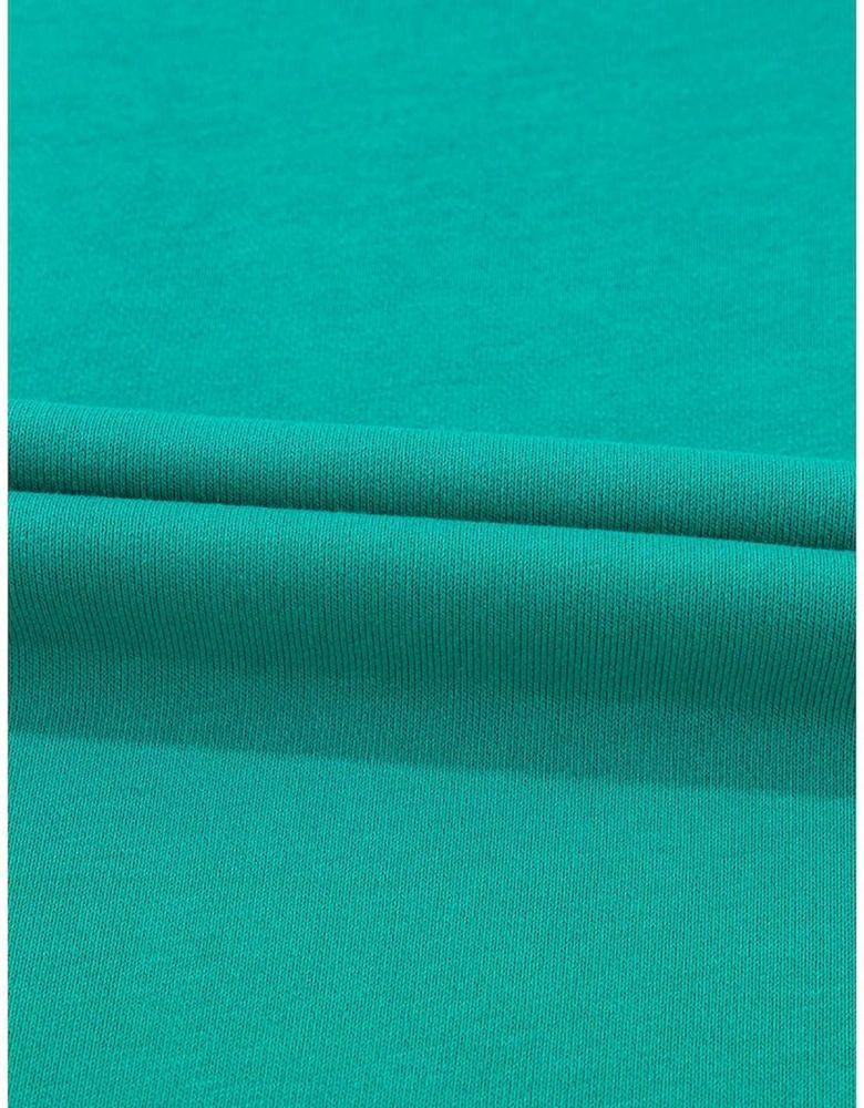 Solid Color Pullover Top and Cargo Pants Set