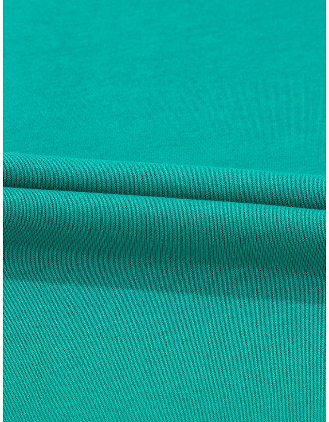 Solid Color Pullover Top and Cargo Pants Set