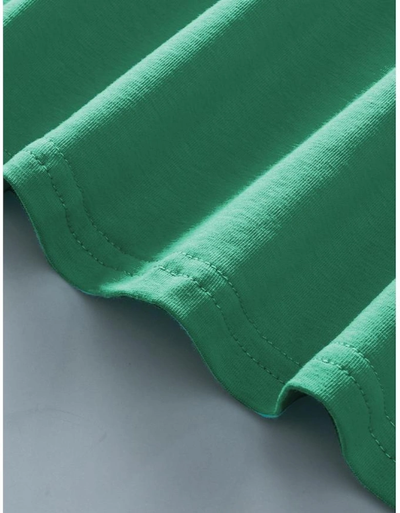 Mint Green Ruffled Wide Straps Slim Tank Top