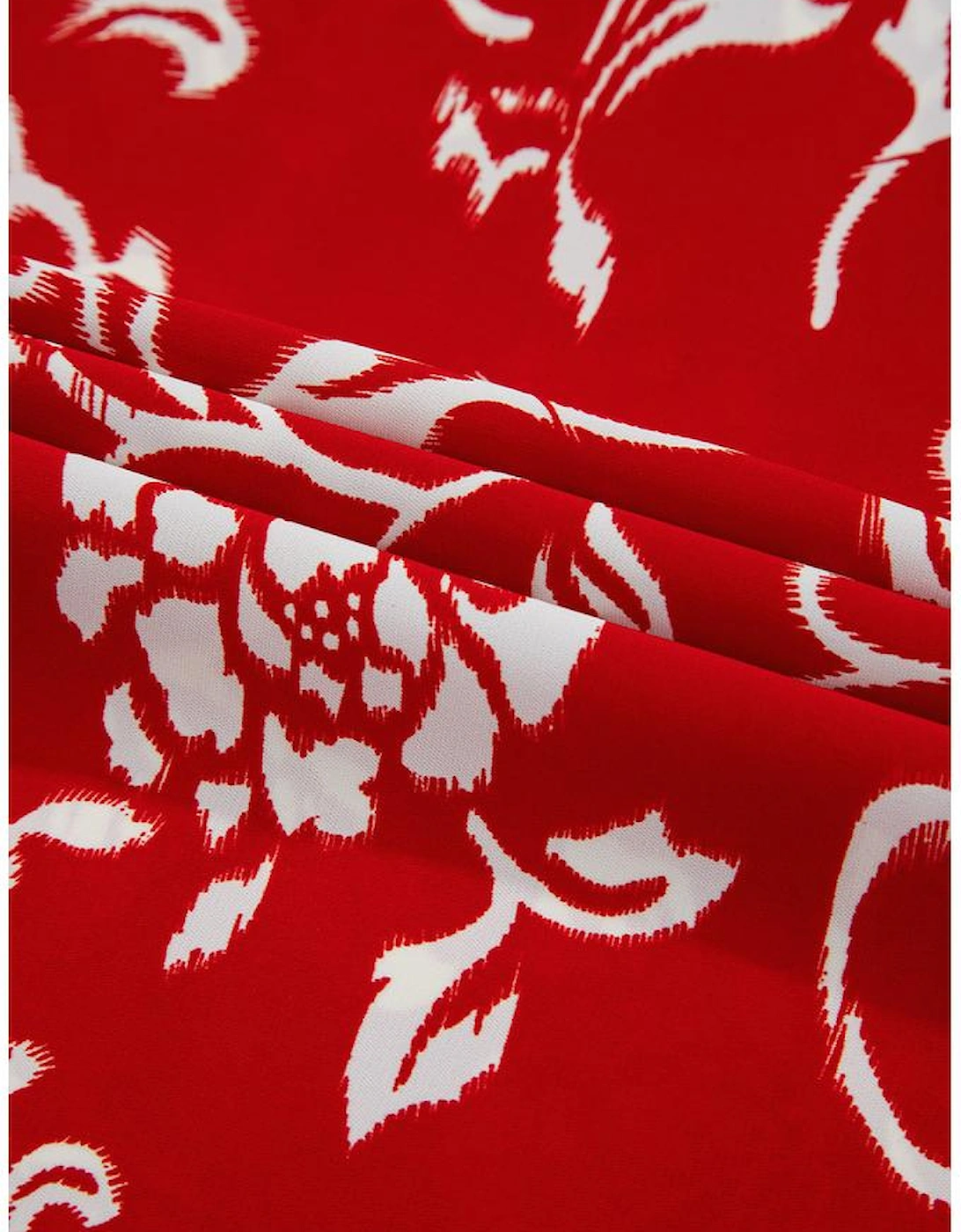 Red Floral Printed Spaghetti Strap Empire Waist Maxi Dress, 16 of 15