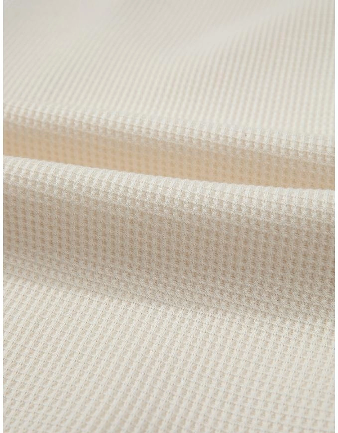 Dark Grey Waffle Colorblock Buttons Placket Drop Shoulder Drawstring Hoodie