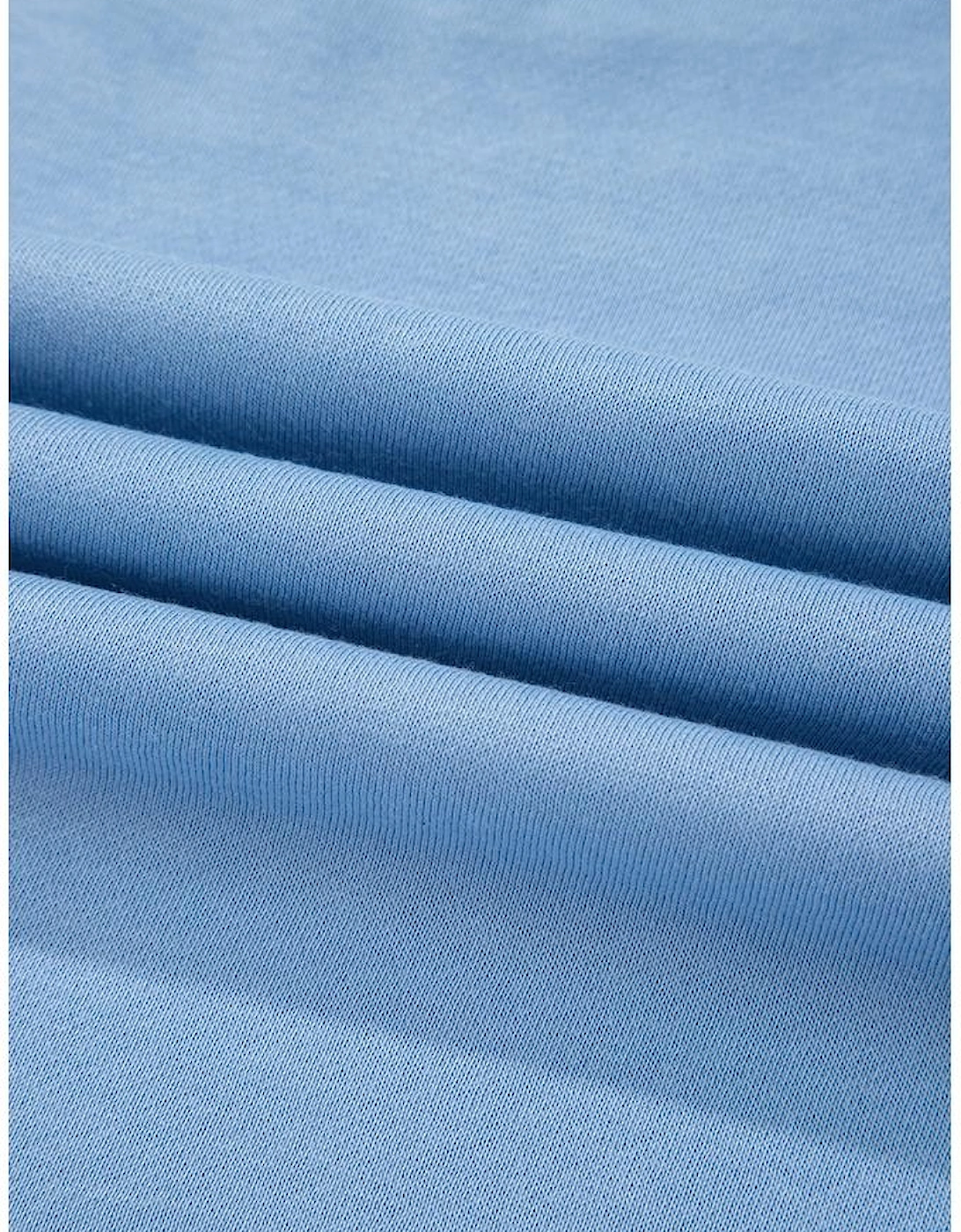 Myosotis Contrast Bow Decor Dropped Sleeve Crewneck Sweatshirt