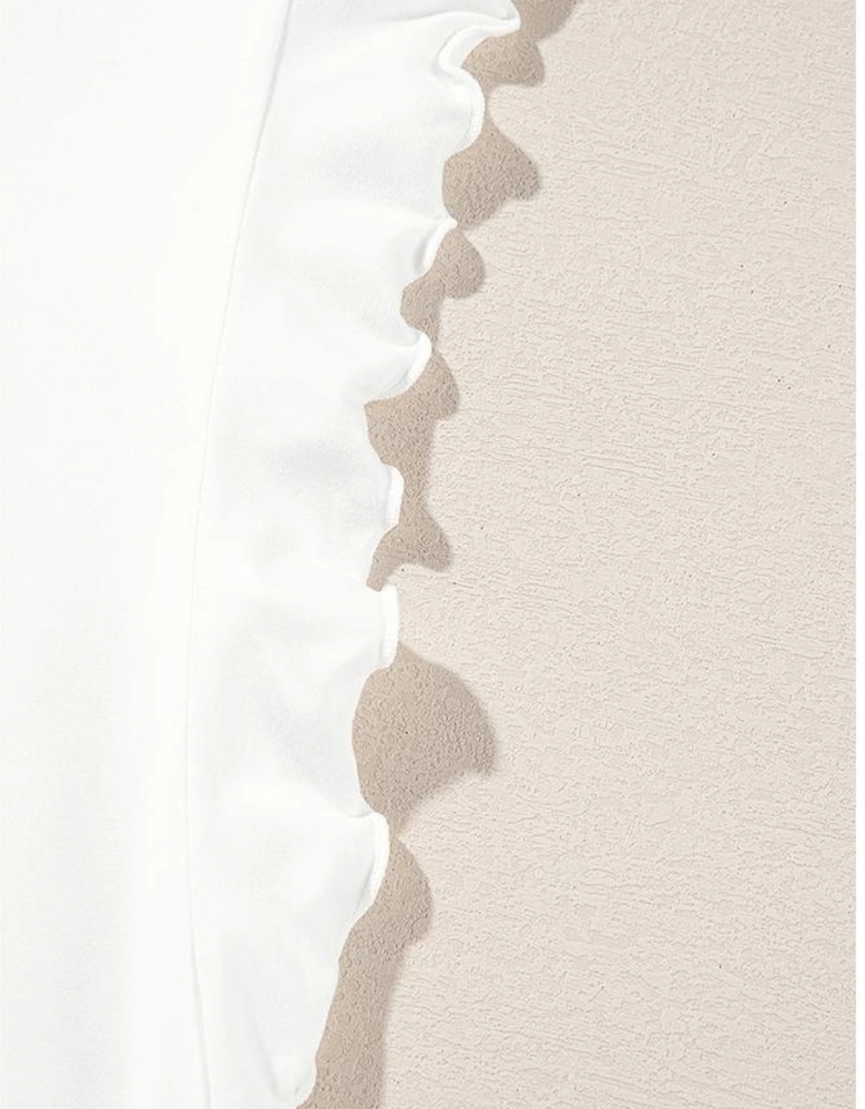 Pink Ruffled Tank Top And Heart Print Pants Lounge Set