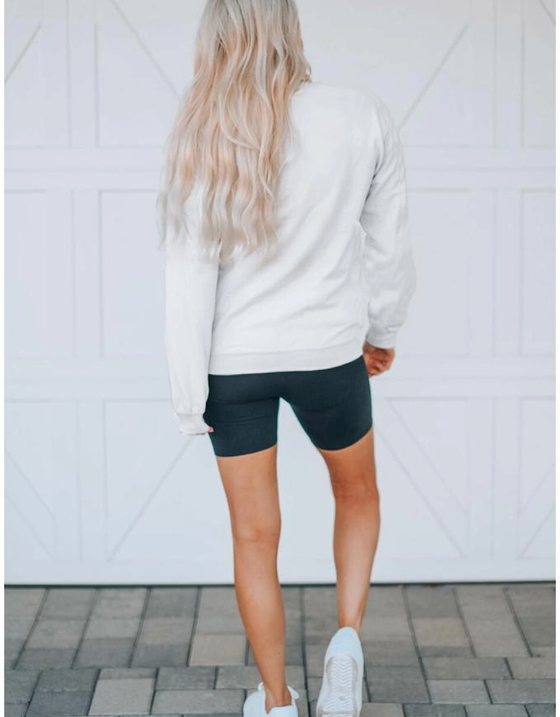 White MERRY and BRIGHT Leopard Print Pullover Sweatshirt