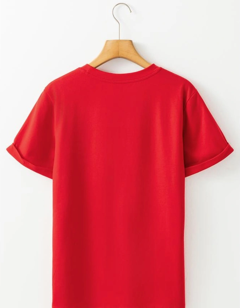 Red Nutcracker Printed Crewneck T Shirt