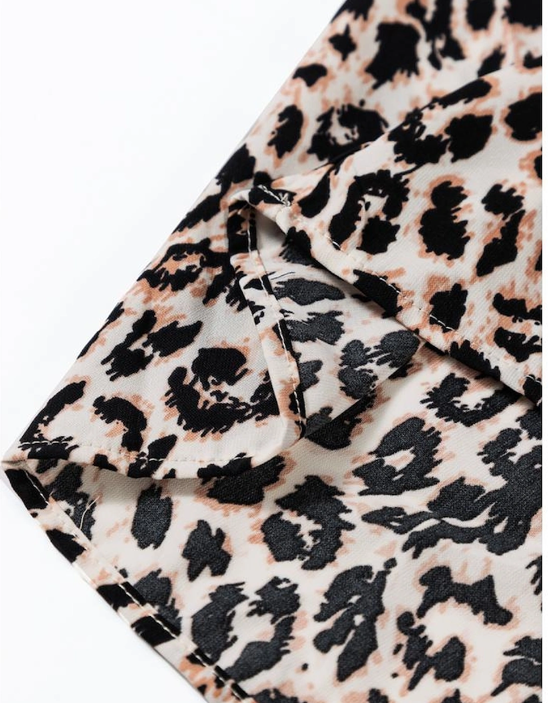 Apricot Leopard Print Tiered Wide Sleeve Maxi Dress, 12 of 11