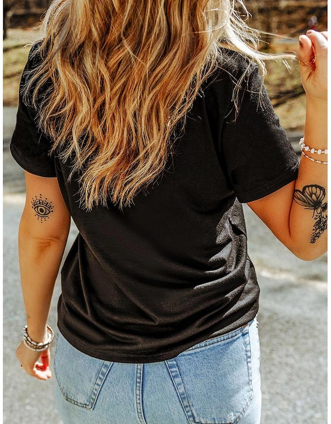 Black Bow Cow Head Graphic Western Fashion T Shirt