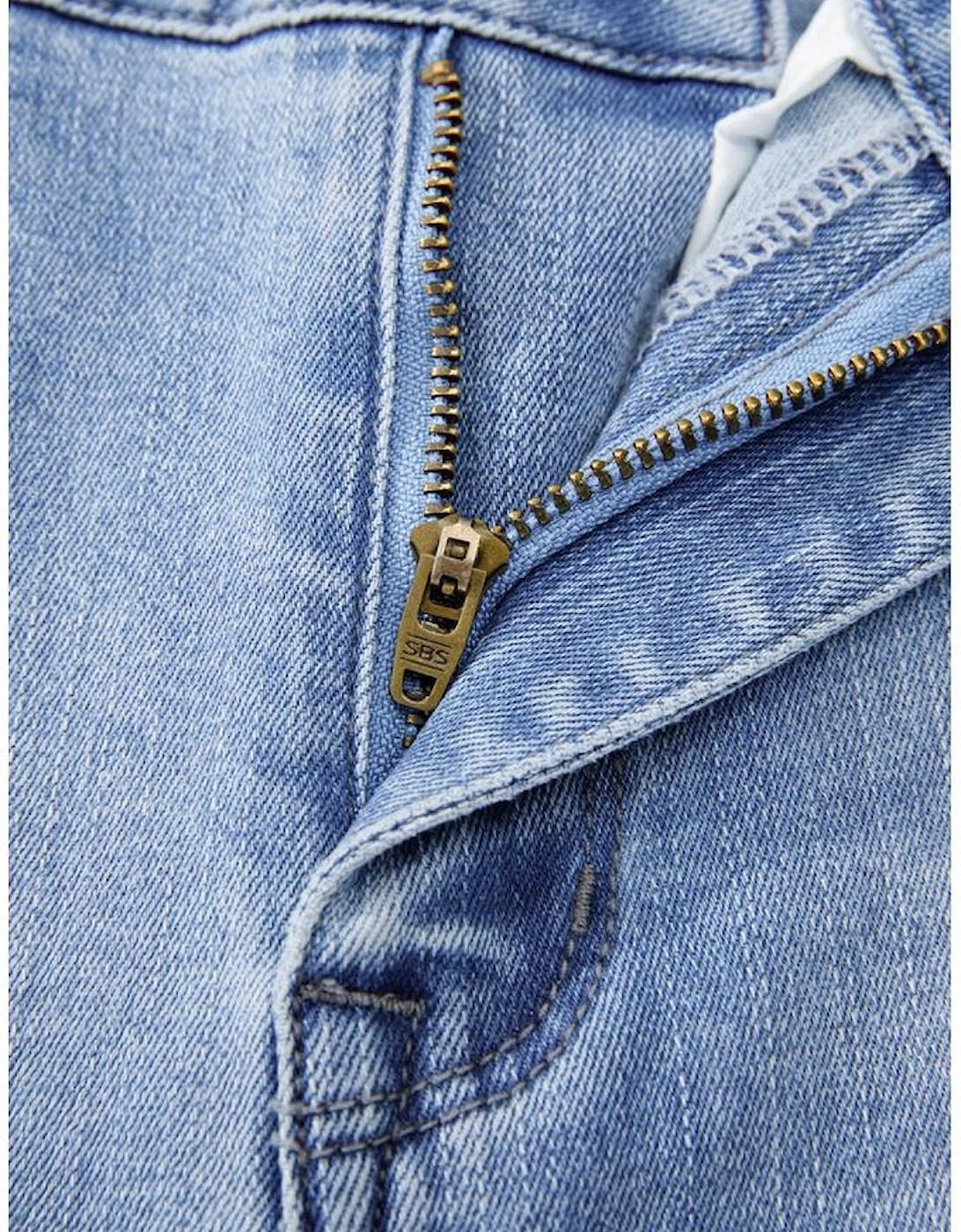 Beau Blue Mineral Wash Raw Hem High Waist Flared Jeans