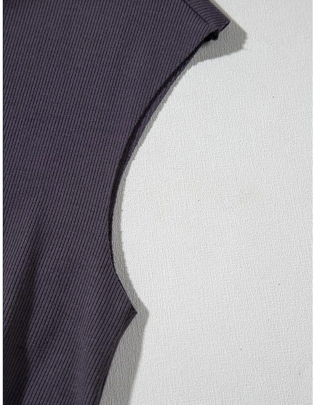 Bristol Black Knit Open Back Cap Sleeve Drawstring Romper