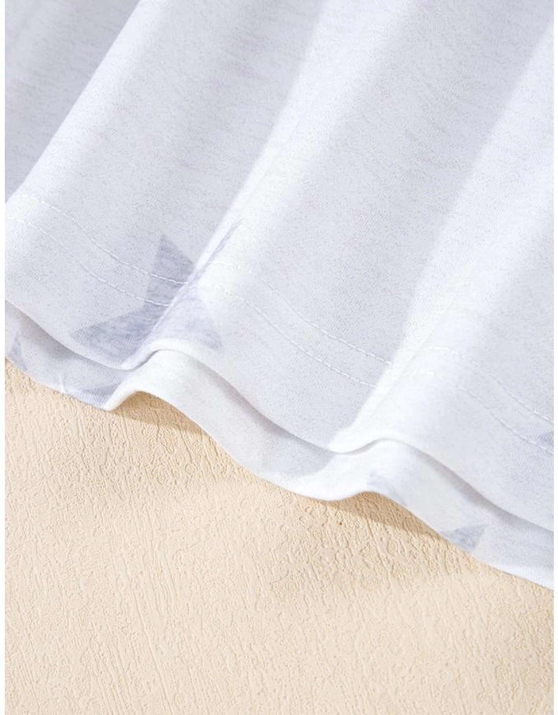 Khaki Patriotic Flag Bow Graphic Starry Round Neck T Shirt