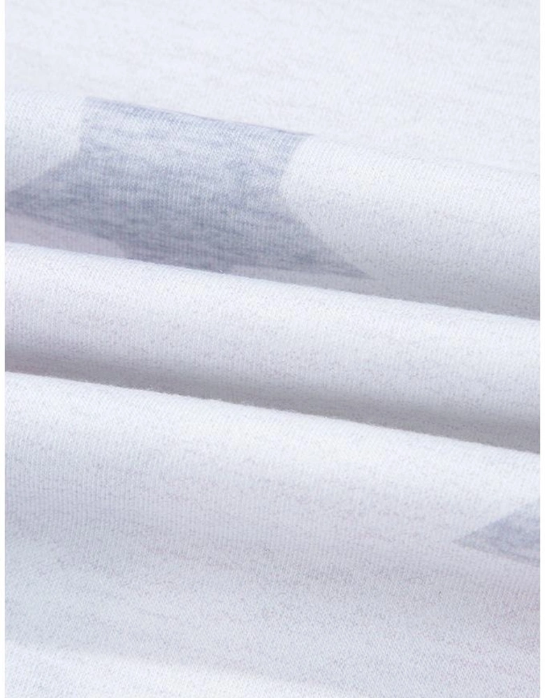 Khaki Patriotic Flag Bow Graphic Starry Round Neck T Shirt