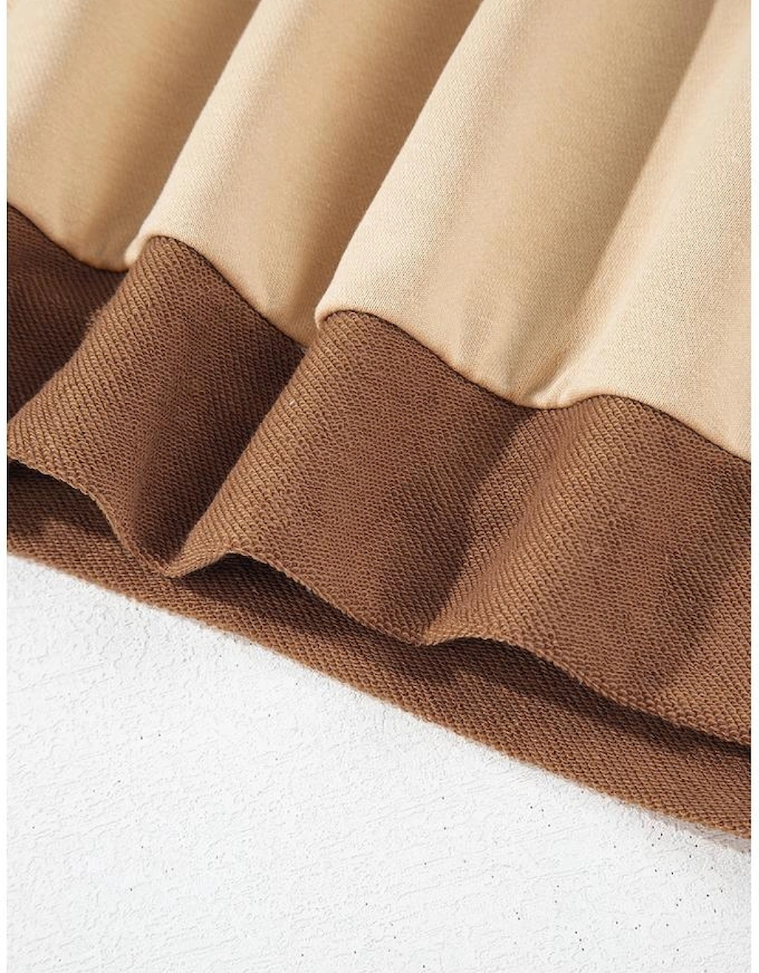 Parchment Star Patchwork Exposed Seam Oversized Sweatshirt