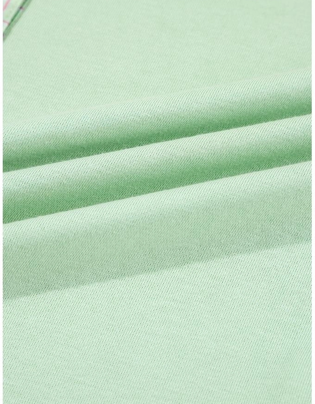 Clearly Aqua Lace Floral Patchwork Half Button Hooded Pullover