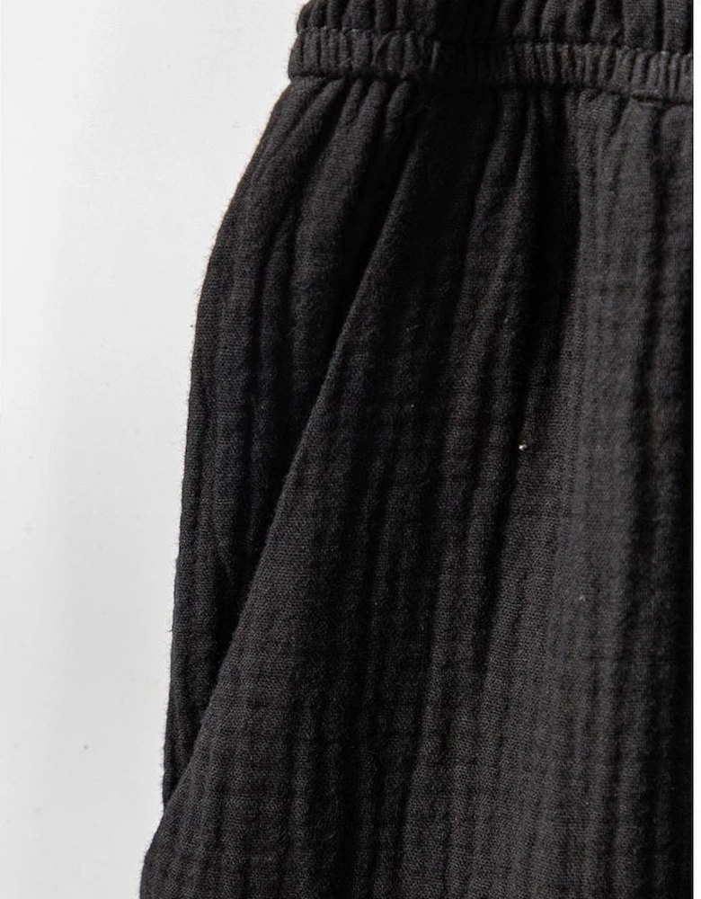 Azura Exchange V Neck Knotted Shoulder Backless Pocket Jumpsuit