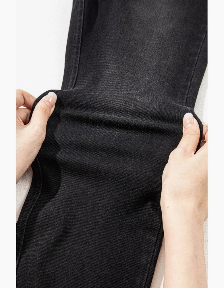 Black Arched Waist Stretchy Slim Fit Jeggings