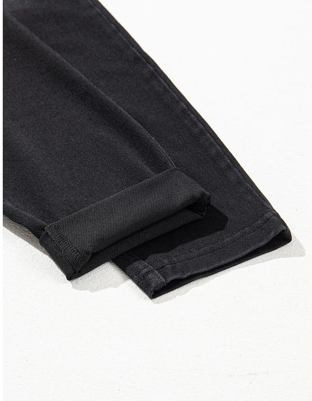 Black Arched Waist Stretchy Slim Fit Jeggings