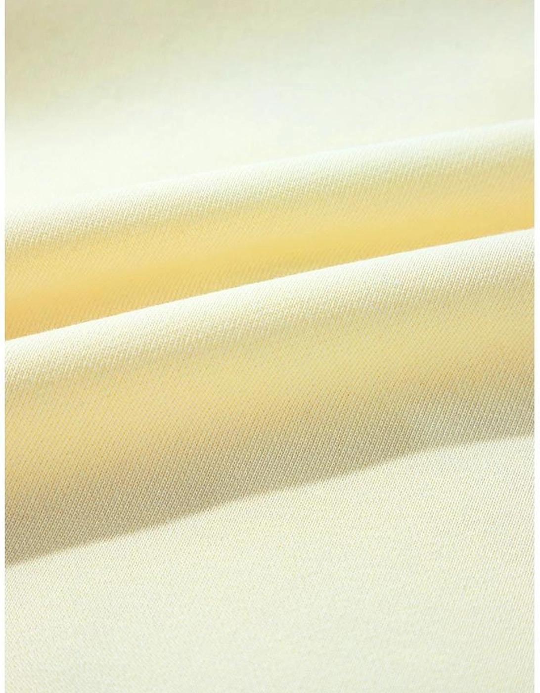 Beige Tinsel Flower Dropped Puff Sleeve Sweatshirt