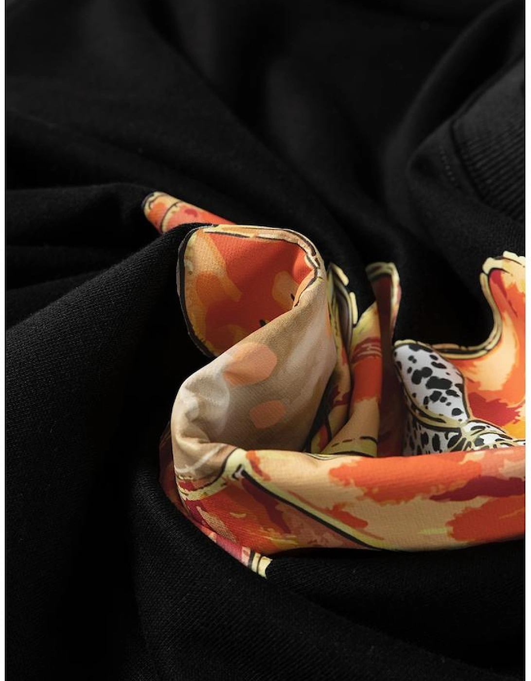 Black Thanksgiving Turkey Graphic Drop Shoulder Sweatshirt