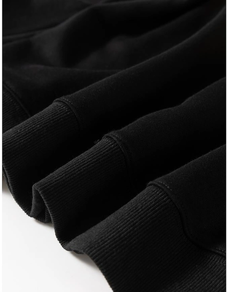 Black Thanksgiving Turkey Graphic Drop Shoulder Sweatshirt