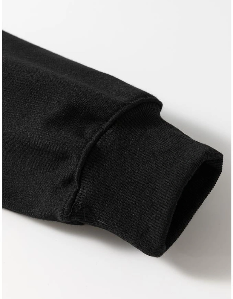 Black Thanksgiving Turkey Graphic Drop Shoulder Sweatshirt