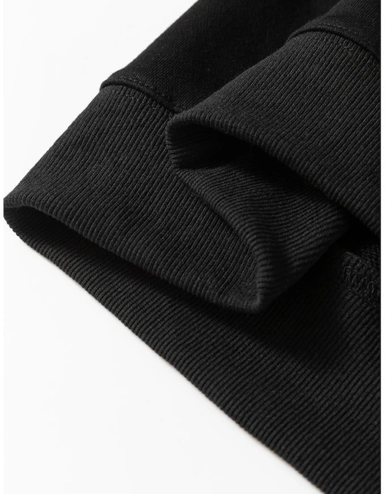 Black Thanksgiving Turkey Graphic Drop Shoulder Sweatshirt