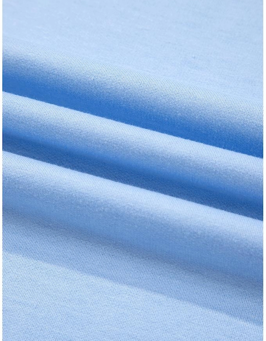 Beau Blue Striped Patch Front Casual Tee