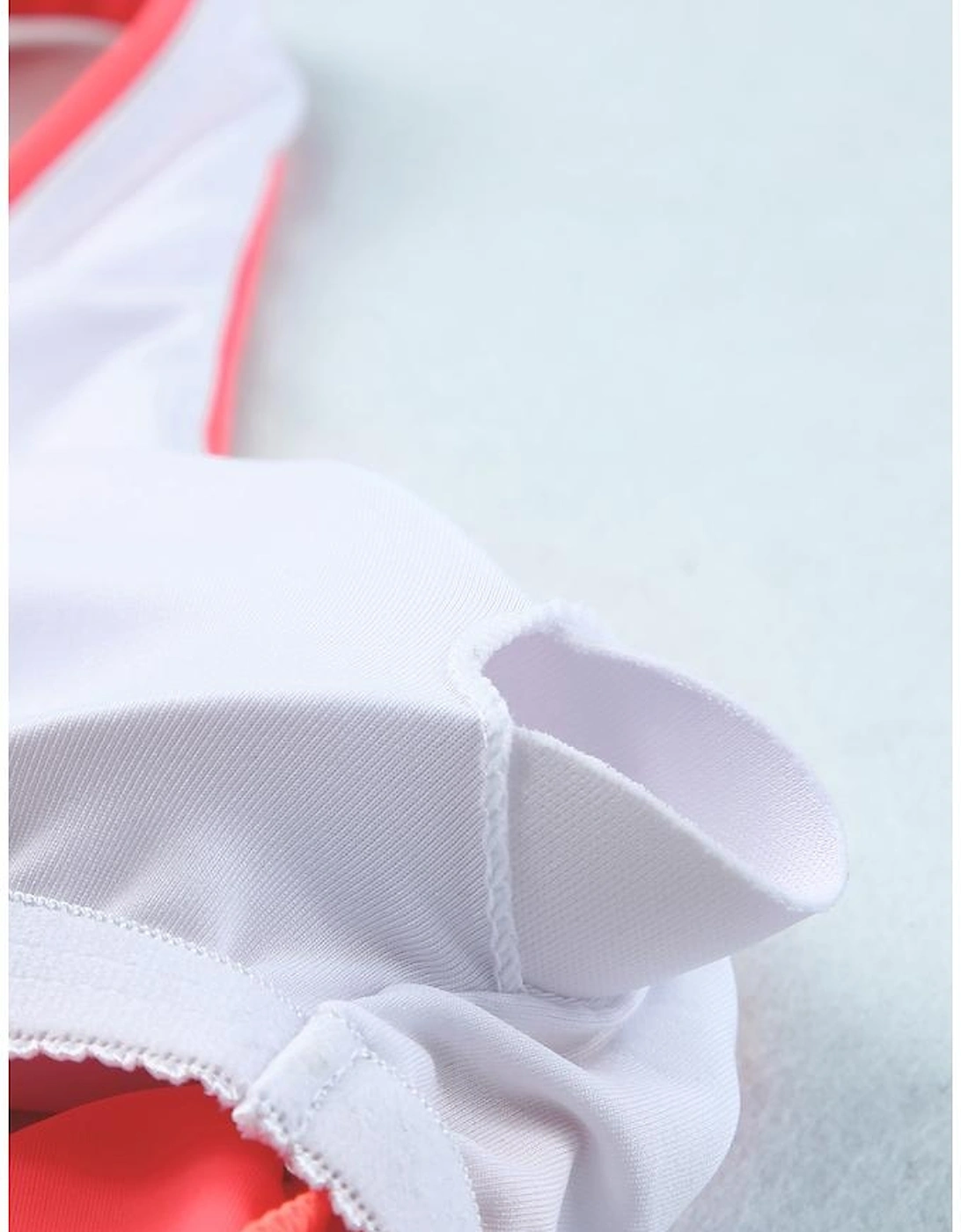 Pink Scalloped Criss Cross High Waist Bikini