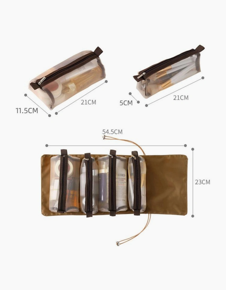 Pink Leegoo Detachable 4-in-1 Foldable Makeup Bag