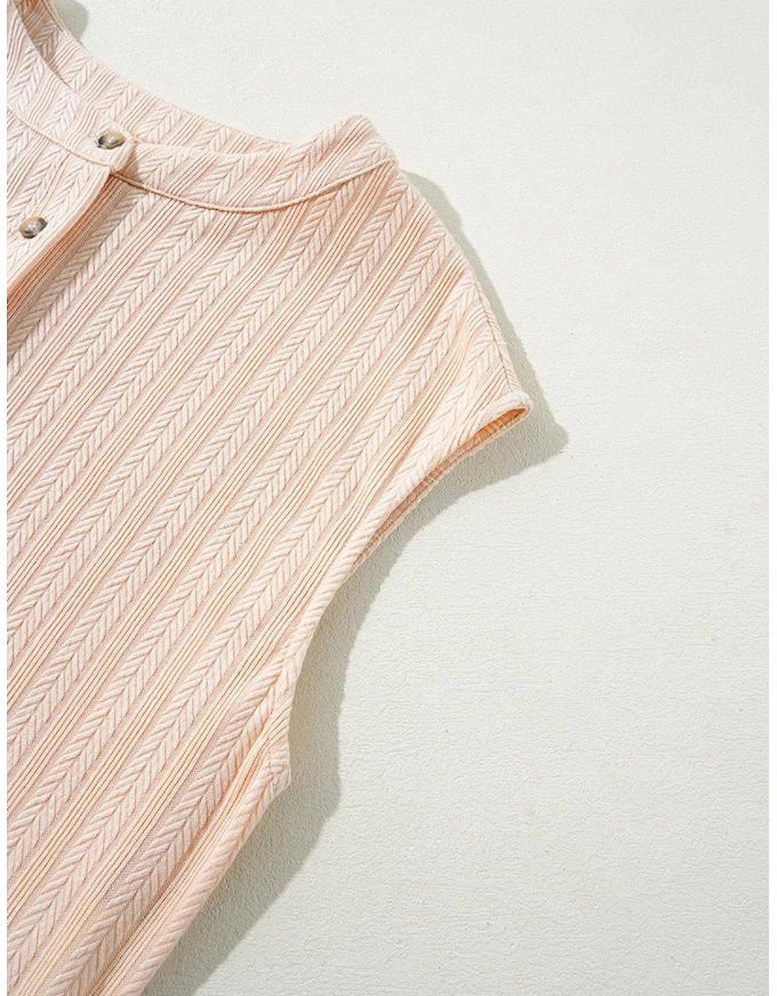 Smoke Gray Textured Buttoned Wide Leg Sleeveless Jumpsuit