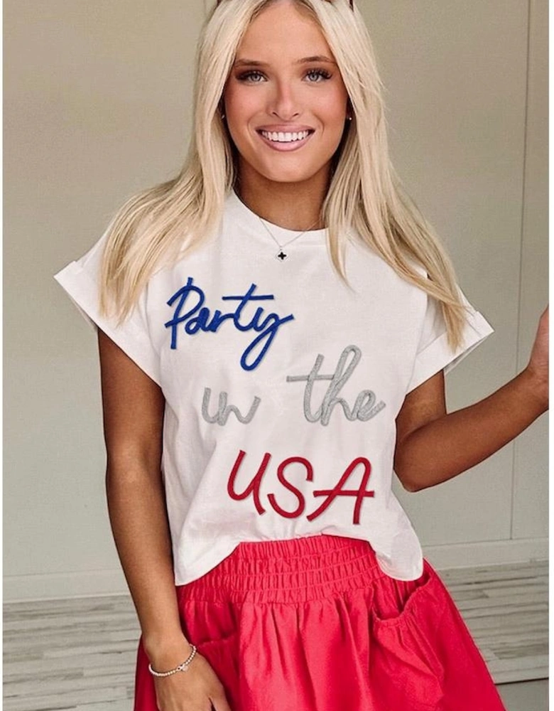 White Party in the USA Graphic T Shirt
