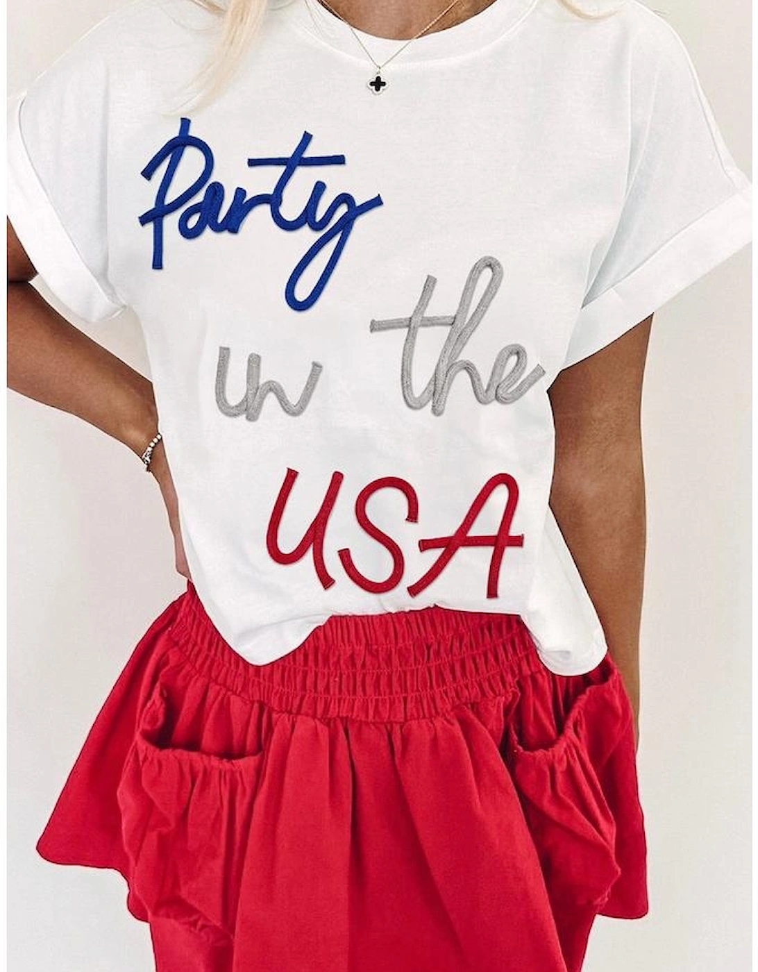 White Party in the USA Graphic T Shirt