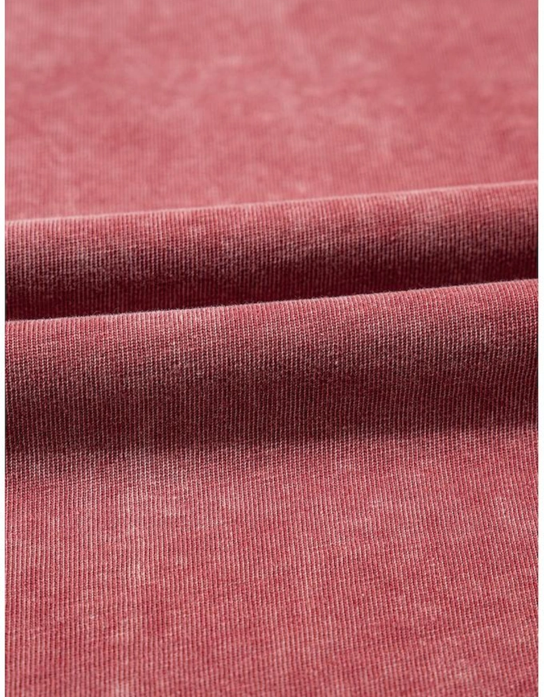 Clay One Shoulder Half Sleeve Oversized Tunic T Shirt