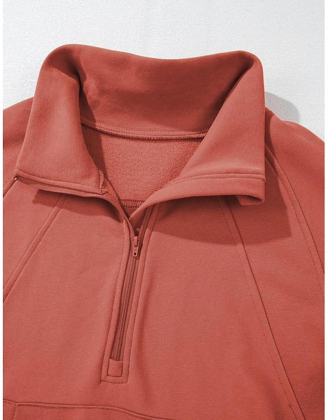 Flamingo Fleece Lined Zip Up Stand Collar Thumbhole Sleeve Sweatshirt, 16 of 15