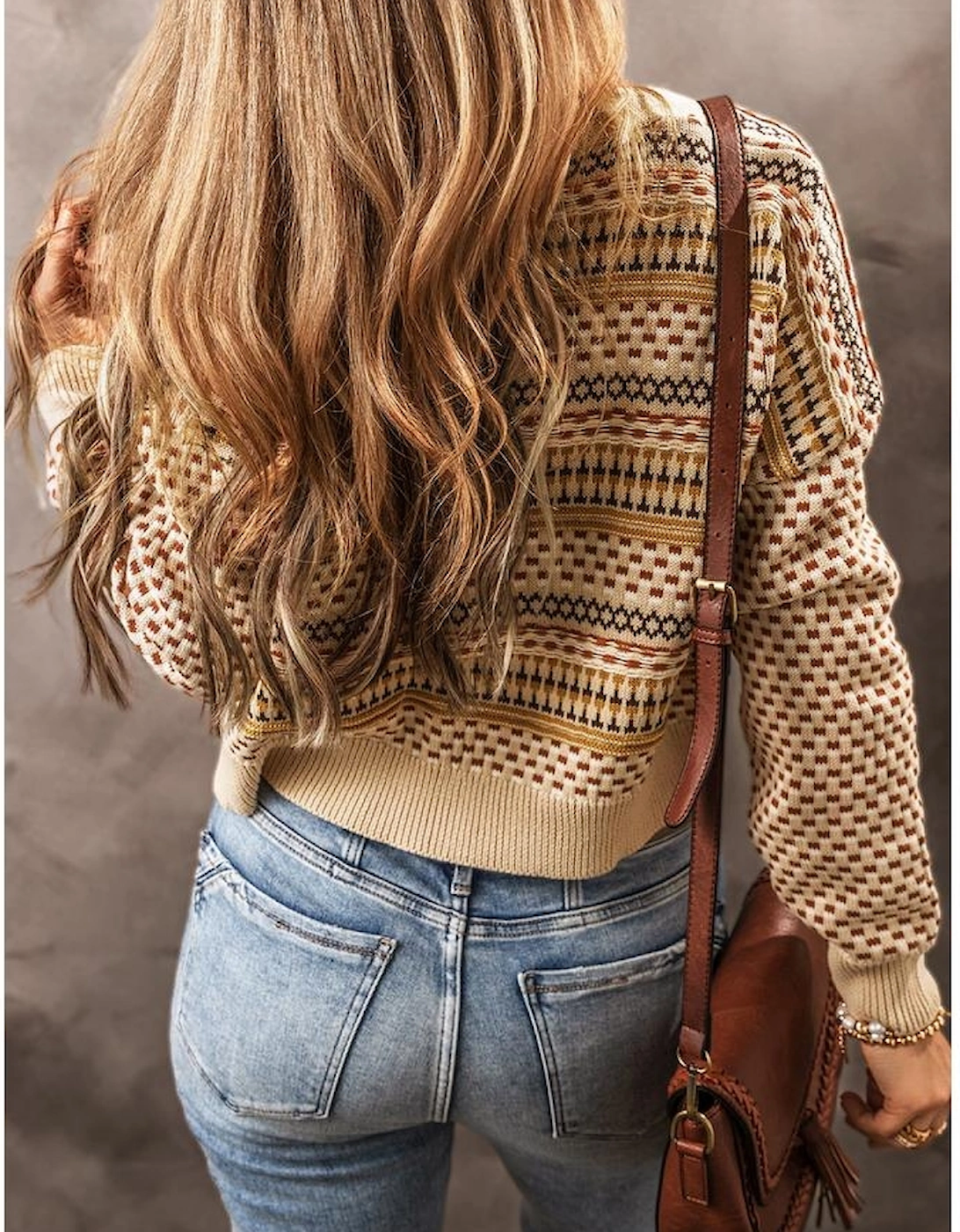 Khaki Buttoned V Neck Cropped Cardigan