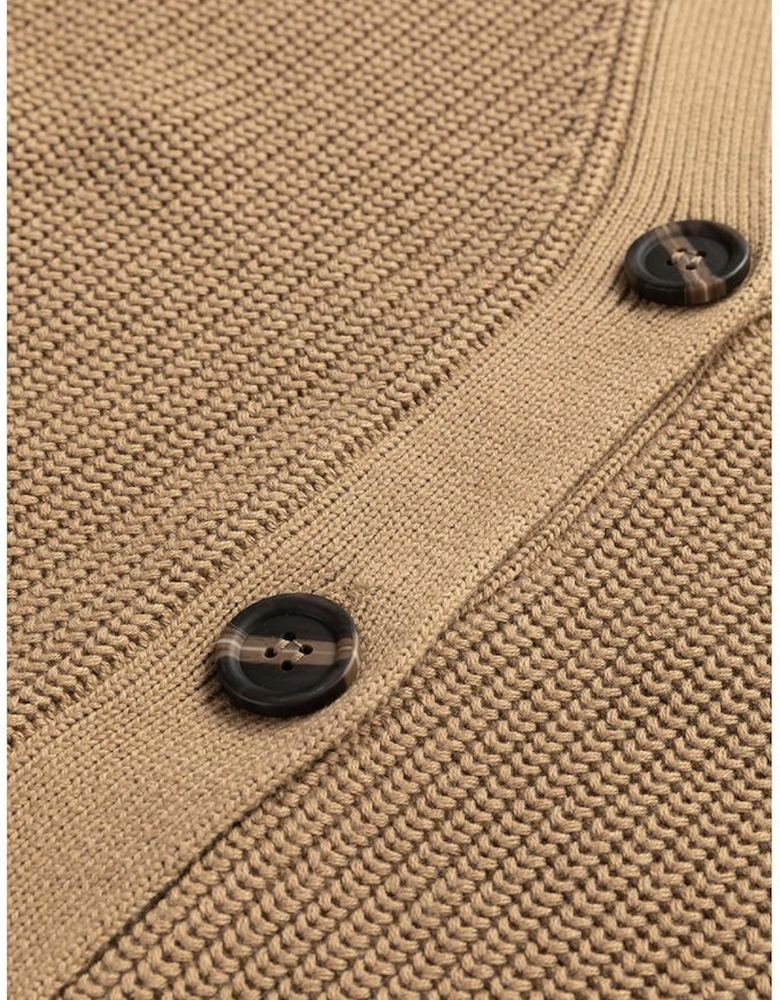 Parchment V Neck Buttoned Front Sweater Vest