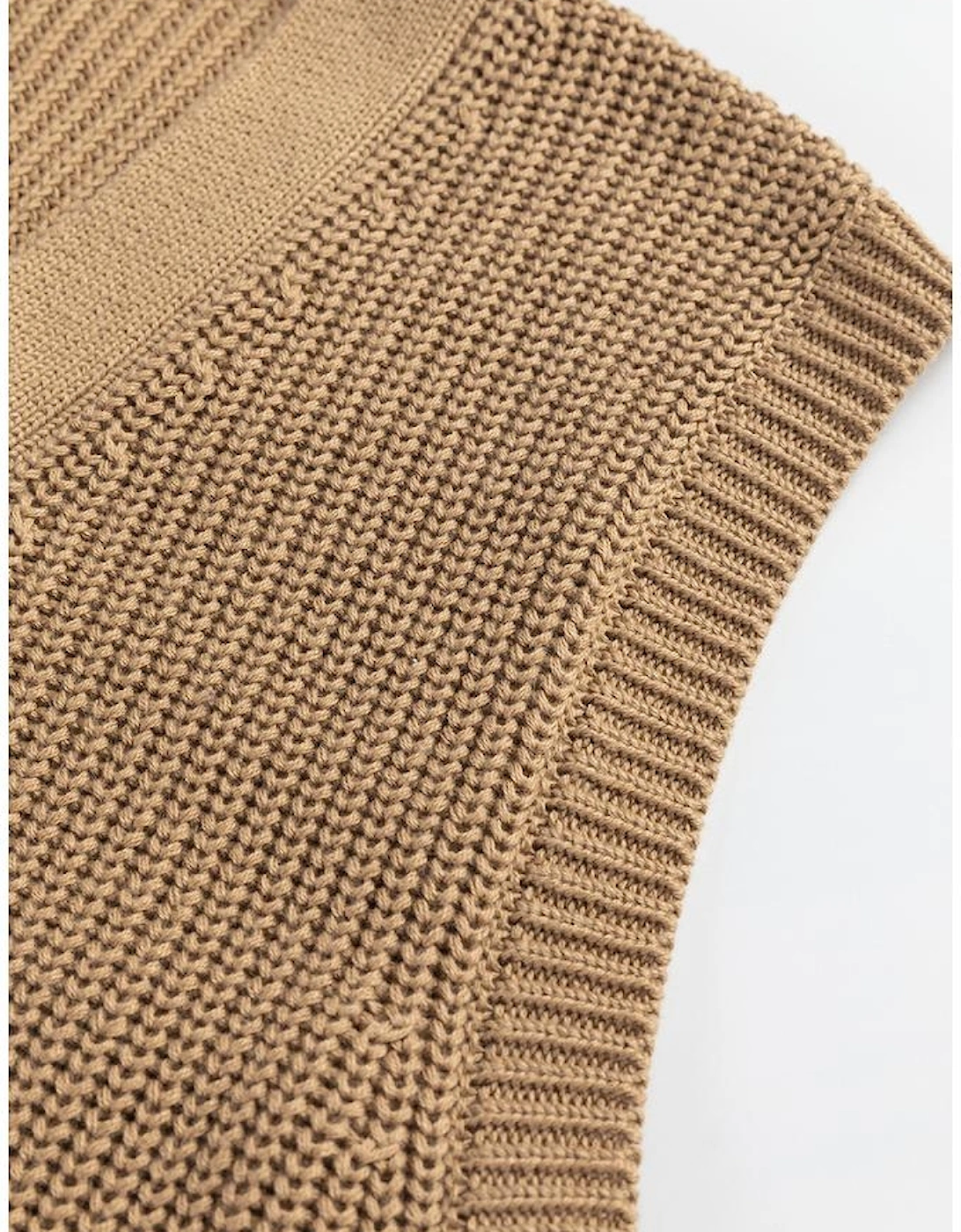 Parchment V Neck Buttoned Front Sweater Vest