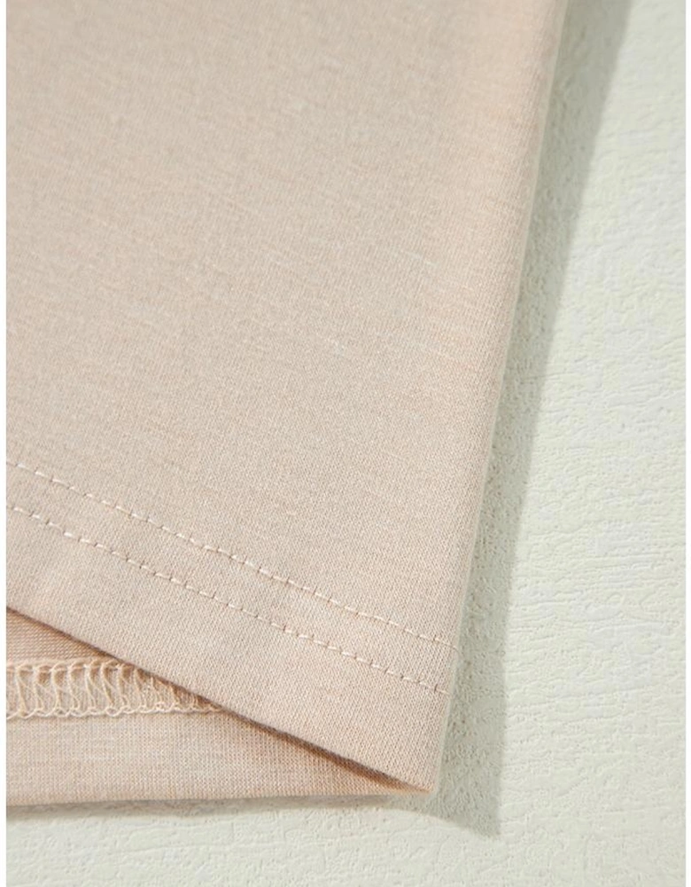 Parchment Split Long Cardigan and Skinny Pants Lounge Set