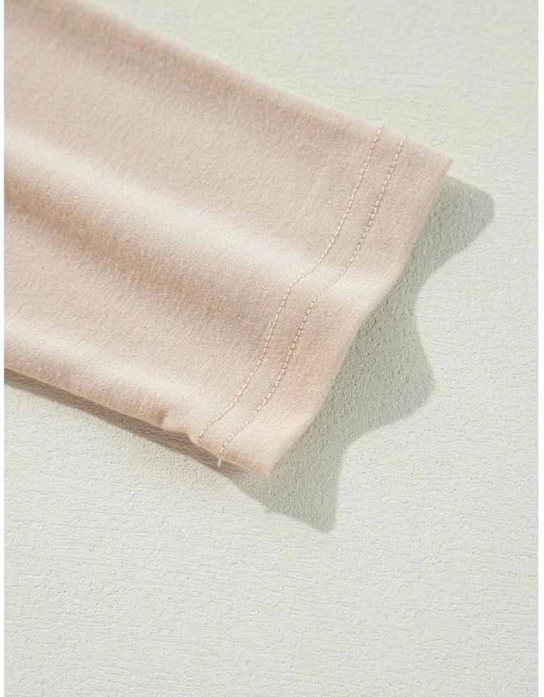 Parchment Split Long Cardigan and Skinny Pants Lounge Set