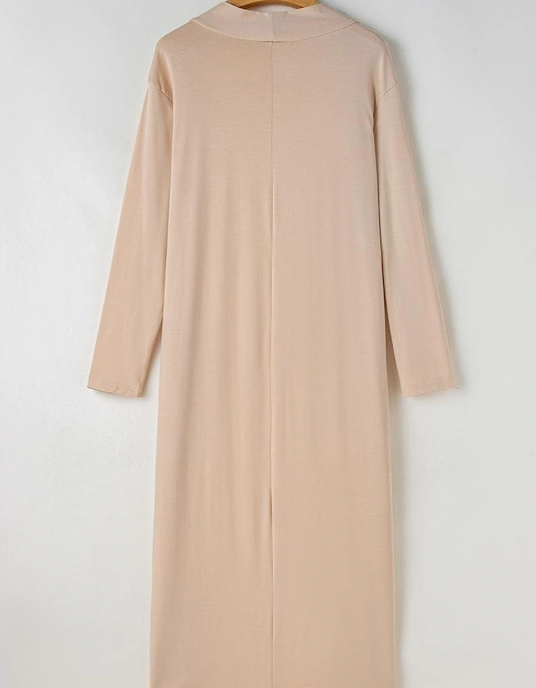 Parchment Split Long Cardigan and Skinny Pants Lounge Set