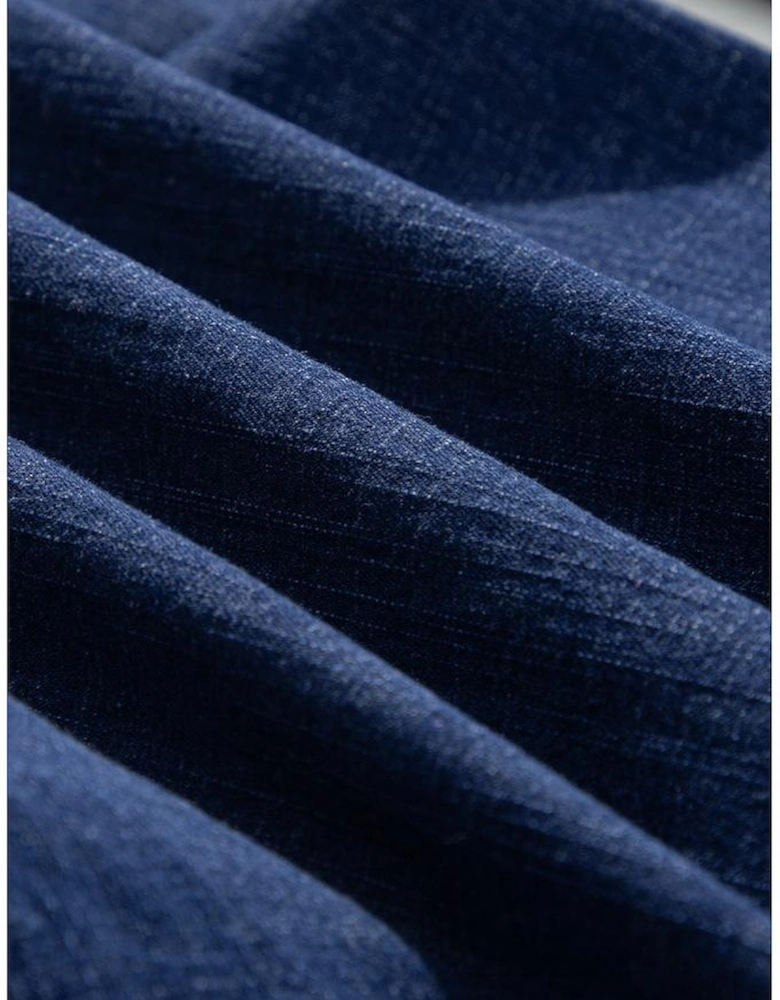 Real Teal Plus Size Drawstring High Waist Wide Leg Casual Jeans