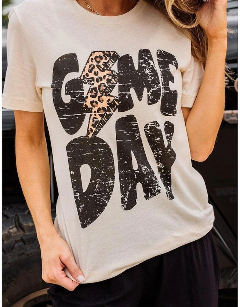 Azura Exchange Khaki Game Day Football Season T-Shirt