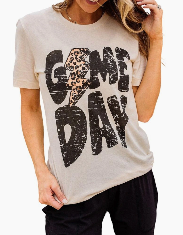 Azura Exchange Khaki Game Day Football Season T-Shirt