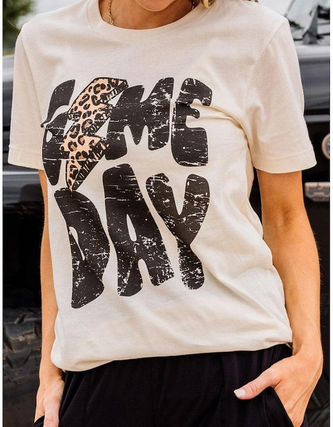 Azura Exchange Khaki Game Day Football Season T-Shirt