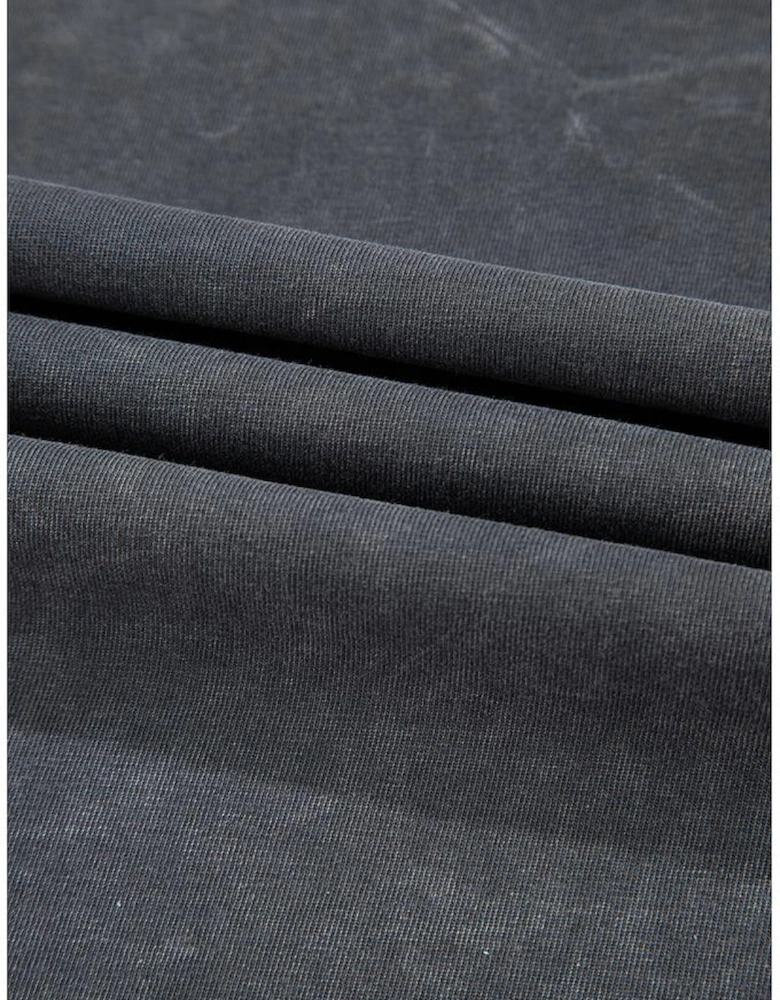 Dark Grey Kindness Butterflies Graphic Mineral Wash Loose Tee