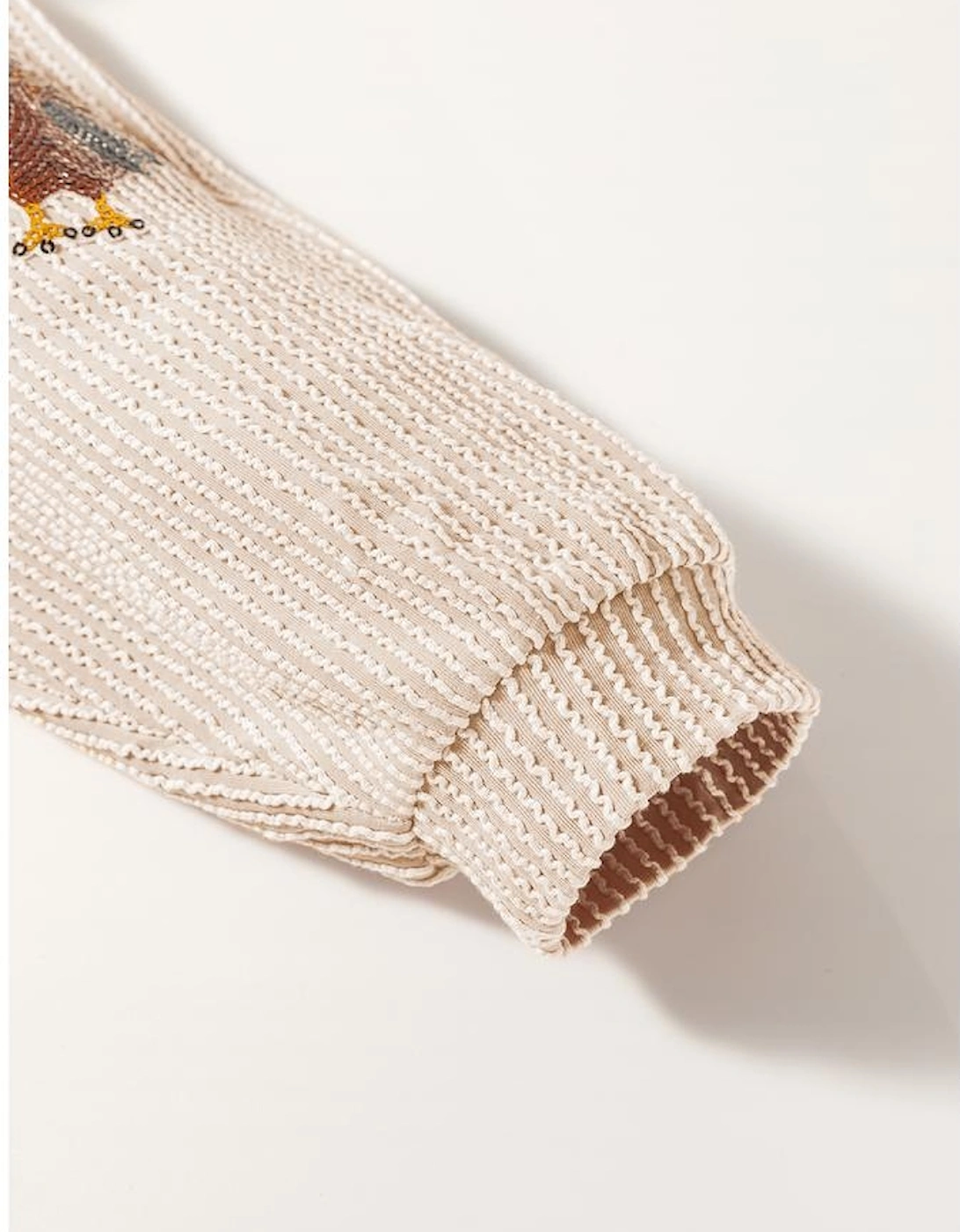 Parchment Thanksgiving Sequined Turkey Corded Knit Loose Fit Shorts Set